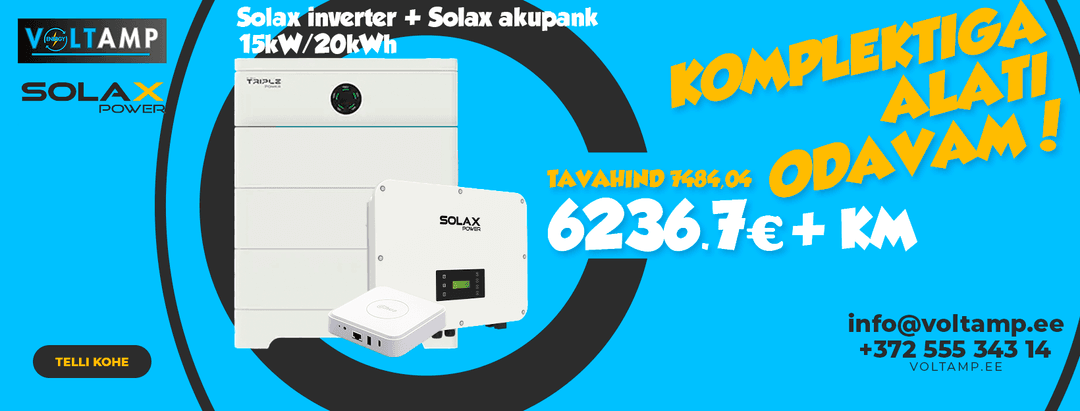 Solax inverter + Solax akupank