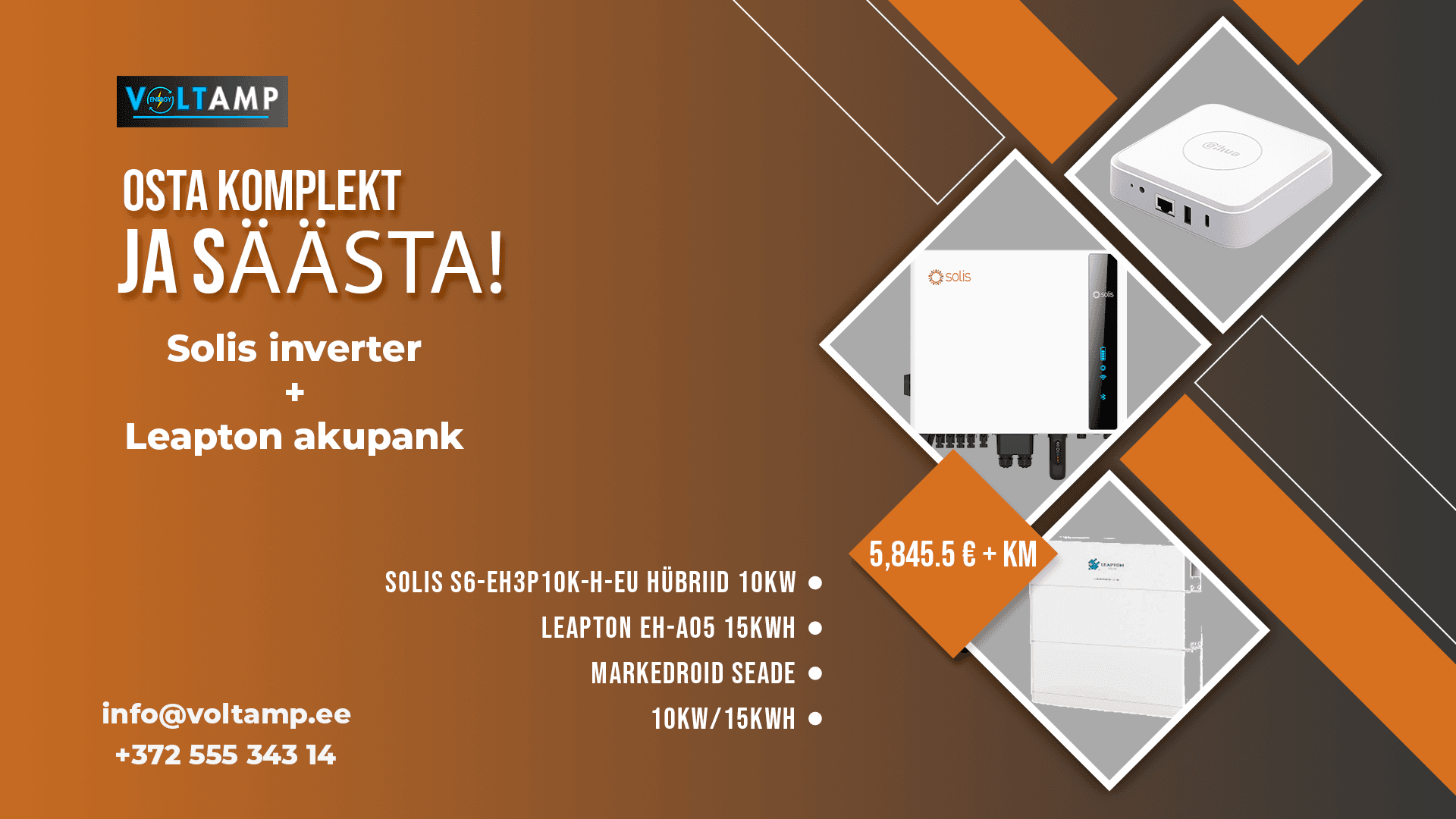 Solis Komplekt 10kW/15kWh