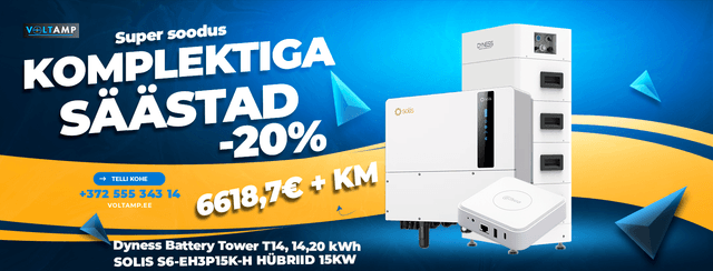 Dyness Battery + Solis hübriid