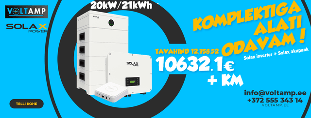 Solax inverter + Solax akupank